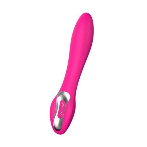 VIBRATORE DESIGN CONCAVE PINK  SILICONE MULTIFUNZIONE DONNA