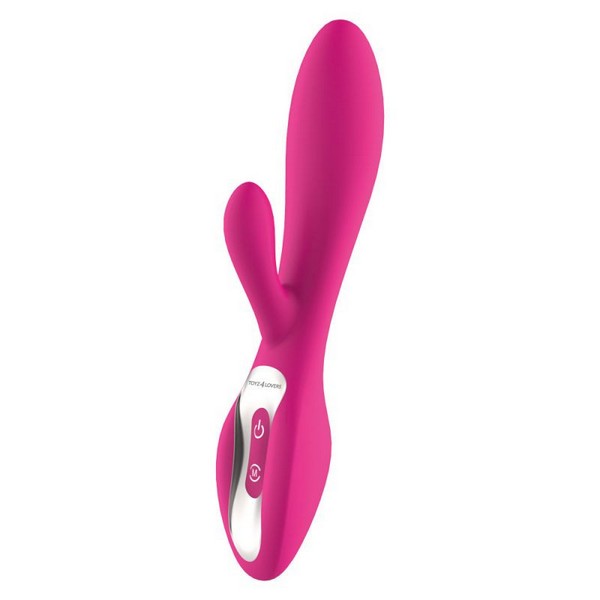 ELYS Concave Rabbit Toyz4Lovers - Vibratore Design in Silicone Rosa