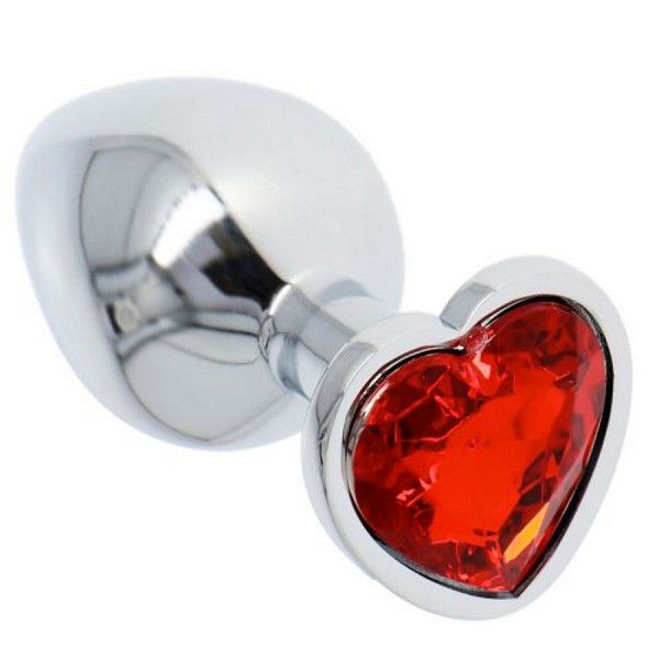 PLUG ANALE METALLO MEDIUM ROSSO UNISEX TOYS S/CONF.  REGALO