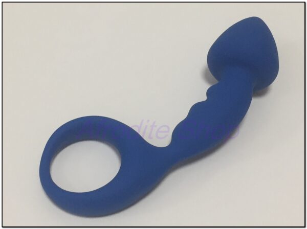 PLUG BLU ANALE  SILICONE DONNA UOMO SEX TOY