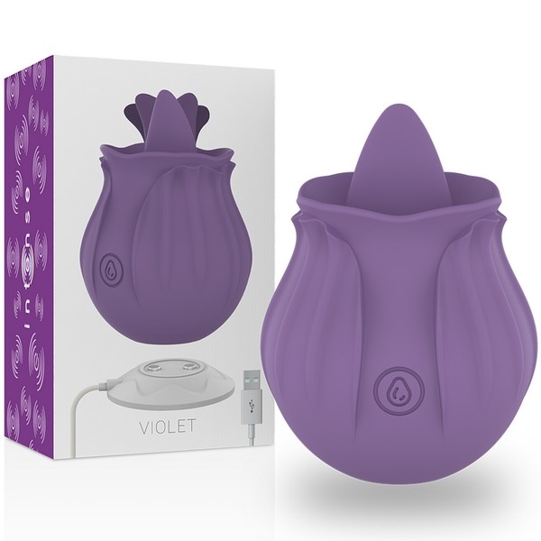 INTENSE STIMOLATORE LINGUA BASE MAGNETICA VIOLA
