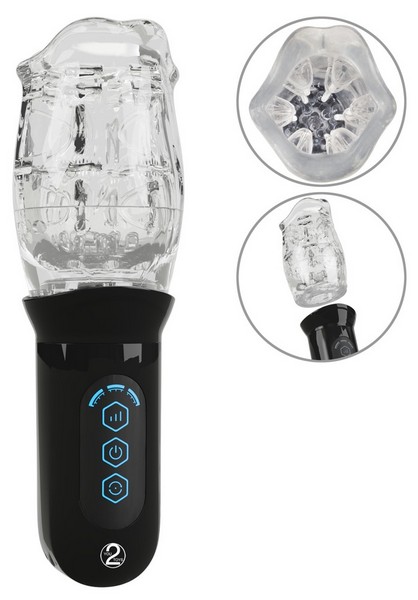 Masturbatore Maschile Rotante Automatico - Silicone Morbido