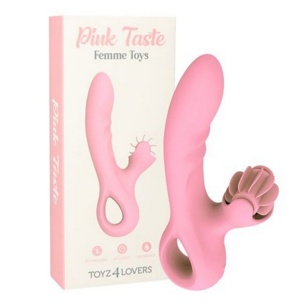 VIBRATORE DESIGN RABBIT PINK TASTE ROTANTE ROSA