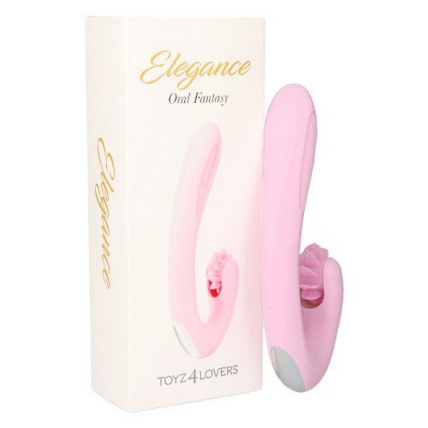 Vibratore Oral Fantasy Rosa - Doppio Motore Rotante e Vibrante