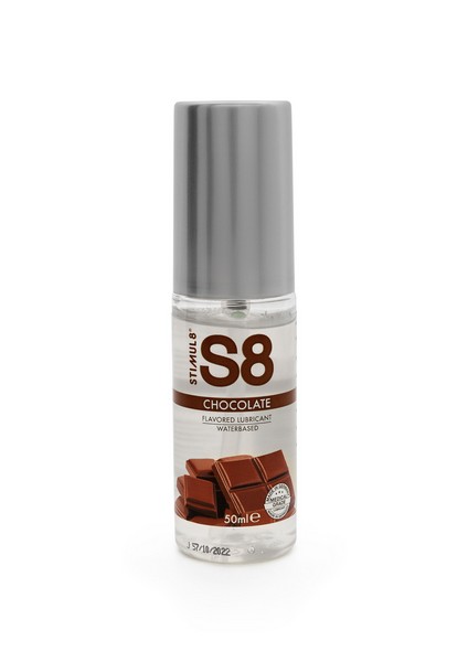 LUBRIFICANTE EDIBILE BASE ACQUA STIMUL S8 GUSTO CIOCCOLATO 50 ML COMPATIBILE PRESERVATIVI